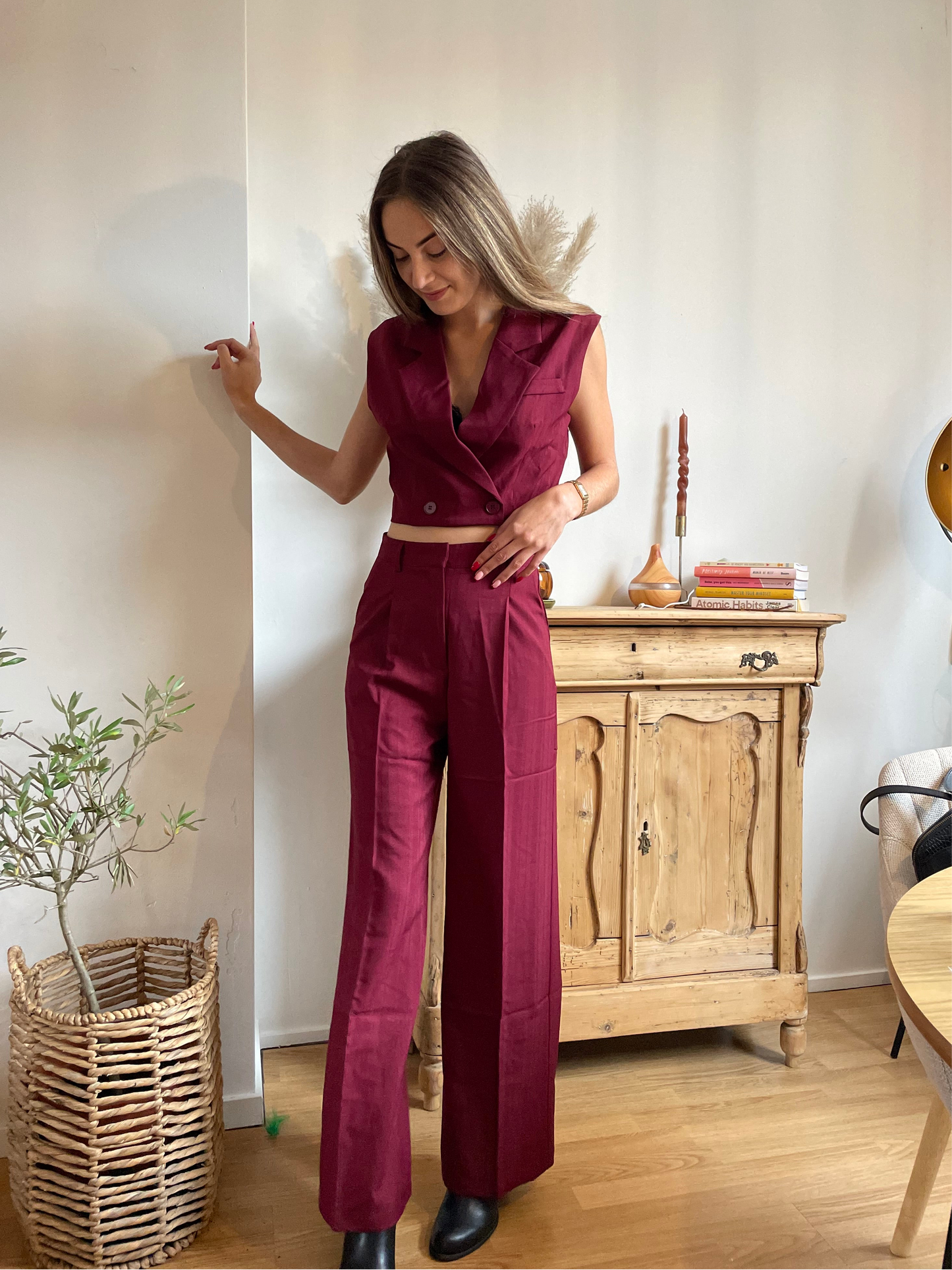 Bo Pantalon Bordeaux